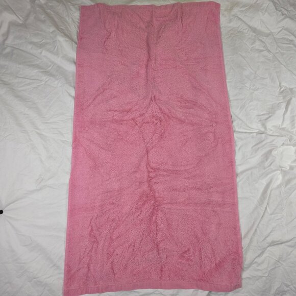 Vintage Palatial Pink Bath Towel 100% Cotton Soft Absorbent Made In USA - Picture 2 of 8